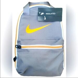 Nike Just Brasilia JDI Fuel Pack Insulated Luch Bag Gray/Orange 9A2808-G4T